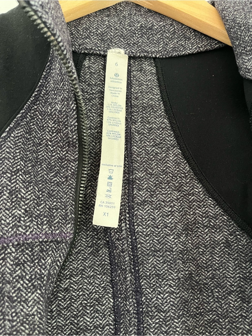 Lululemon Forme Jacket  Run Yoga Herringbone Purple - Picture 9 of 13